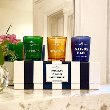 Mini geurkaarsen set (Botanique, La Forêt, Saison Bleu) - Skin / Scent